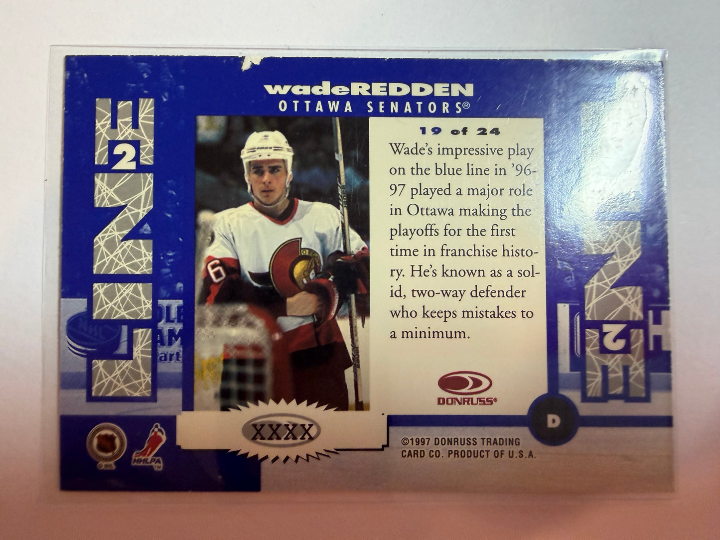 WADE REDDEN - 1997 Donruss Line 2 Line #19, xxxx