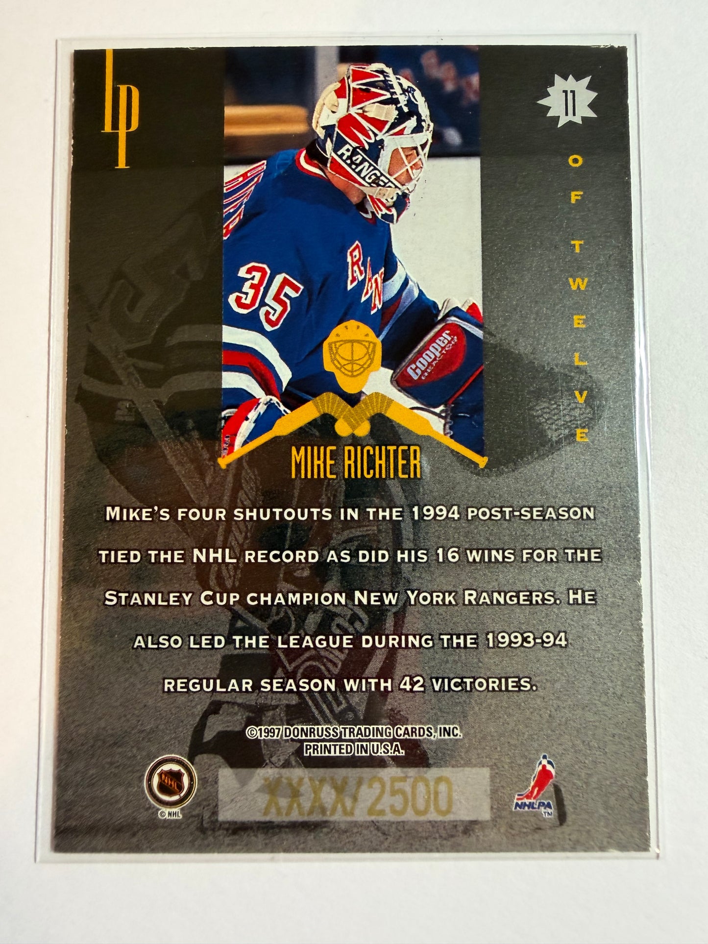 MIKE RICHTER - 1996 Donruss Masked Marauders #11, xxxx/2500