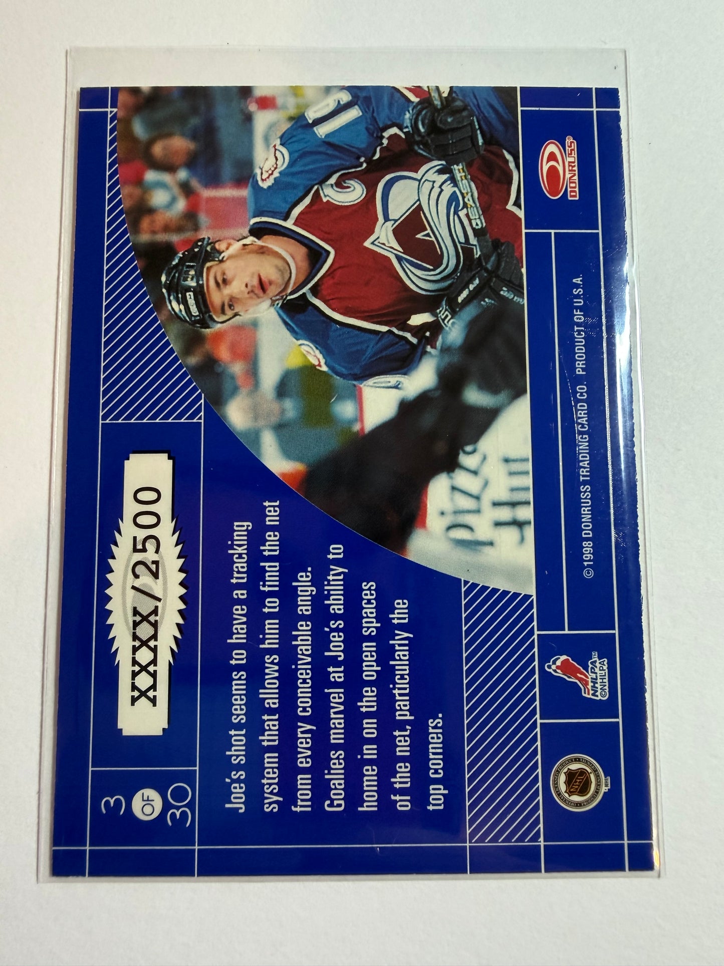 JOE SAKIC - 1997 Donruss Elite Craftsmen #3, xxxx/2500