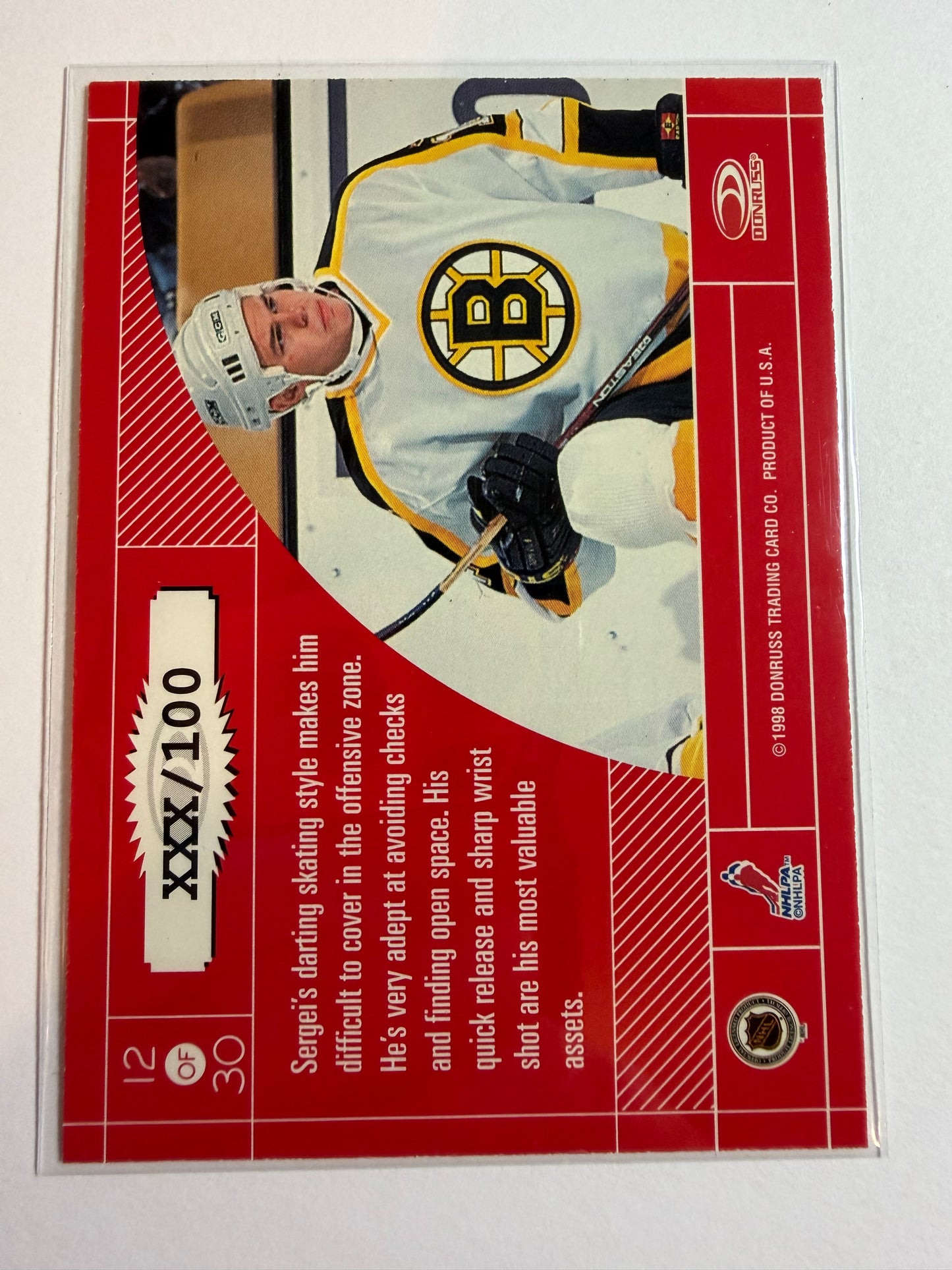 SERGEI SAMSONOV - 1997 Donruss Elite Master Craftsmen #12, xxx/100