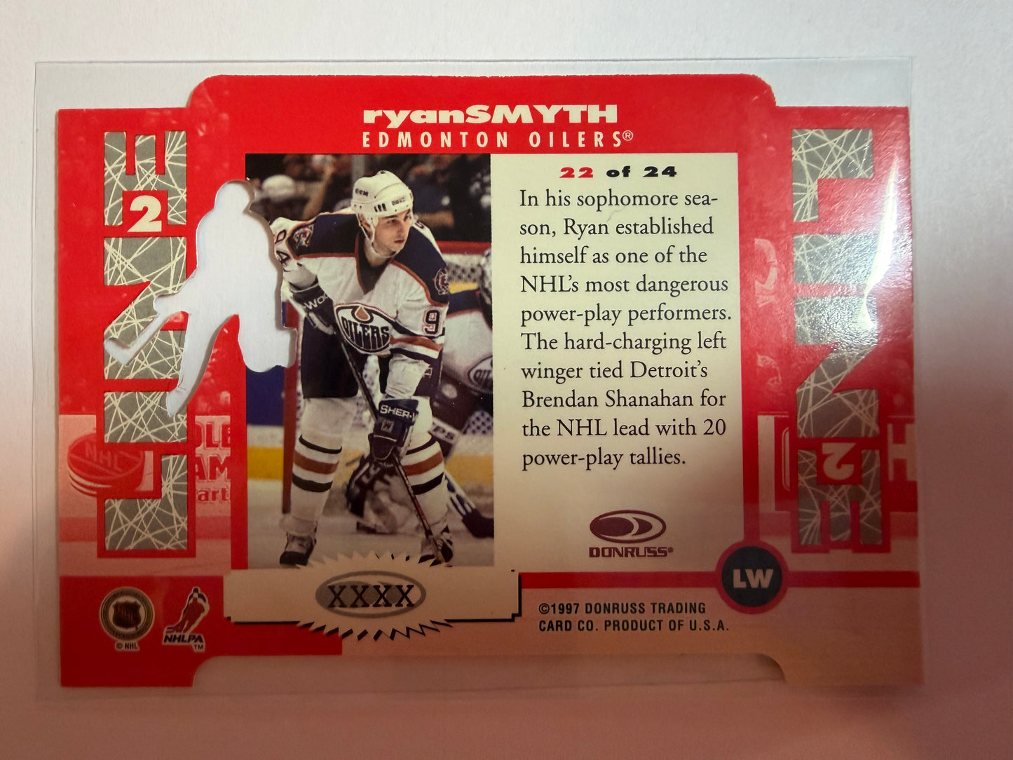 RYAN SMYTH - 1997 Donruss Line 2 Line Die Cut #22, xxxx