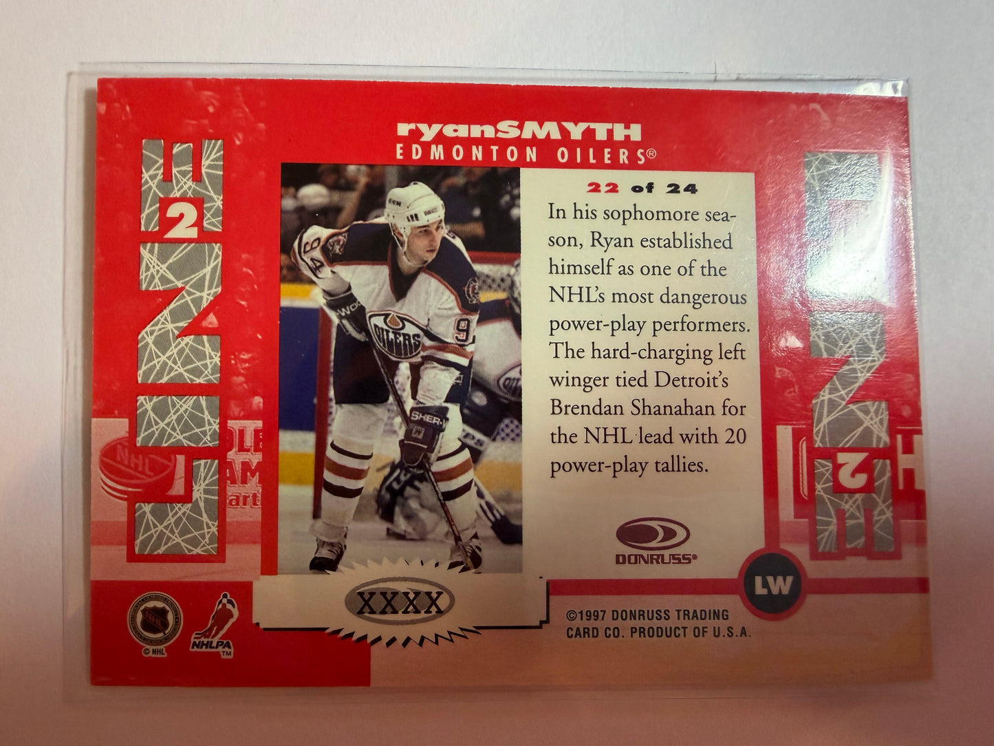 RYAN SMYTH - 1997 Donruss Line 2 Line #22, xxxx