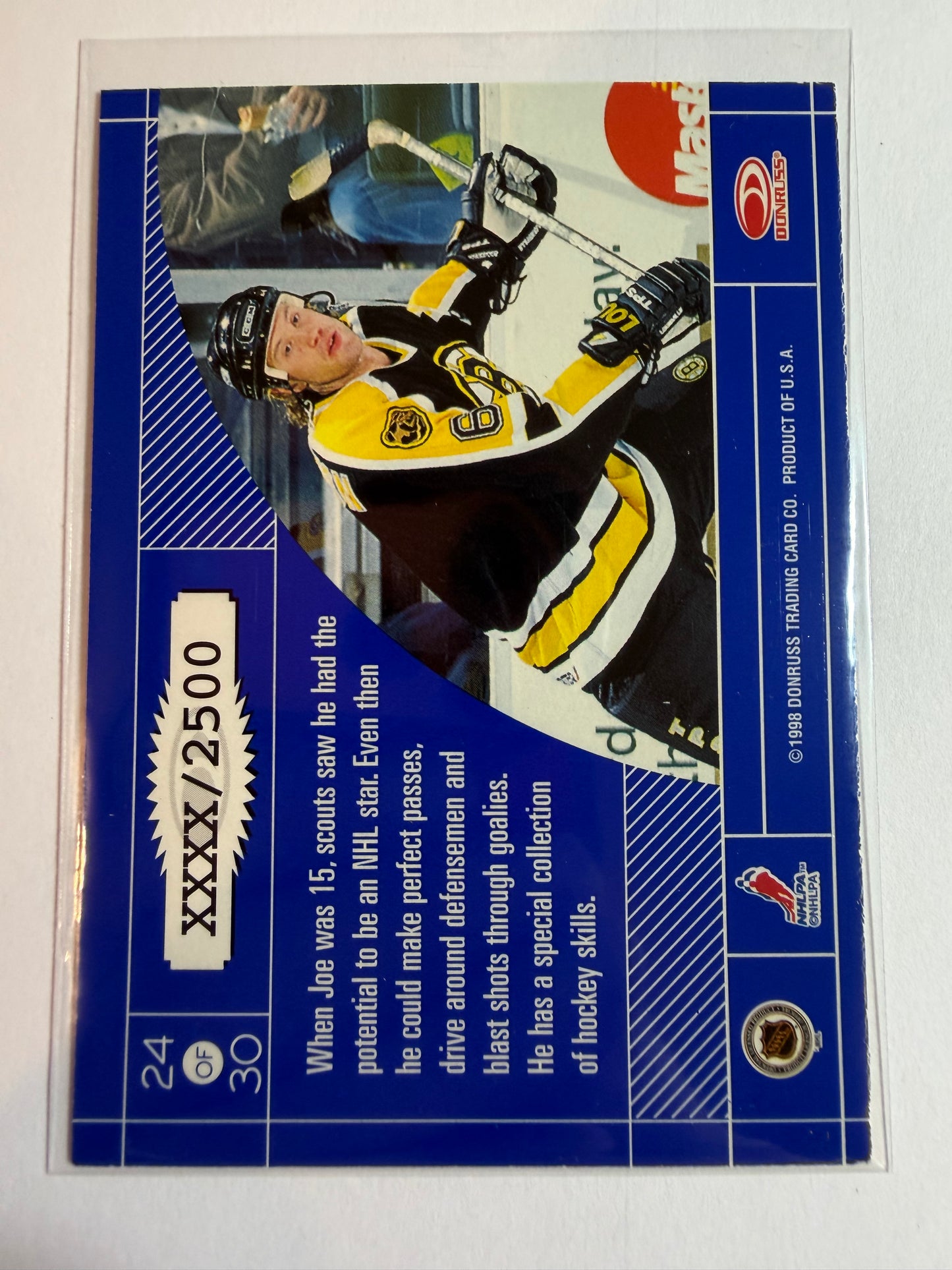 JOE THORNTON - 1997 Donruss Elite Craftsmen #24, xxxx/2500