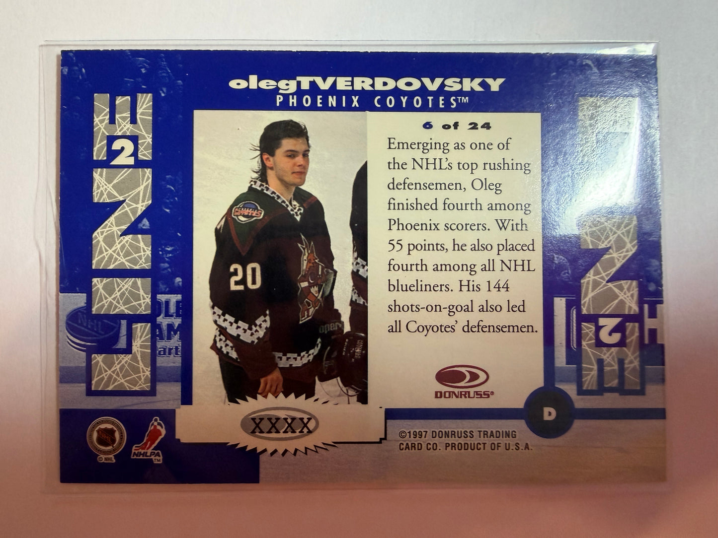 OLEG TVERDOVSKY - 1997 Donruss Line 2 Line #6, xxxx