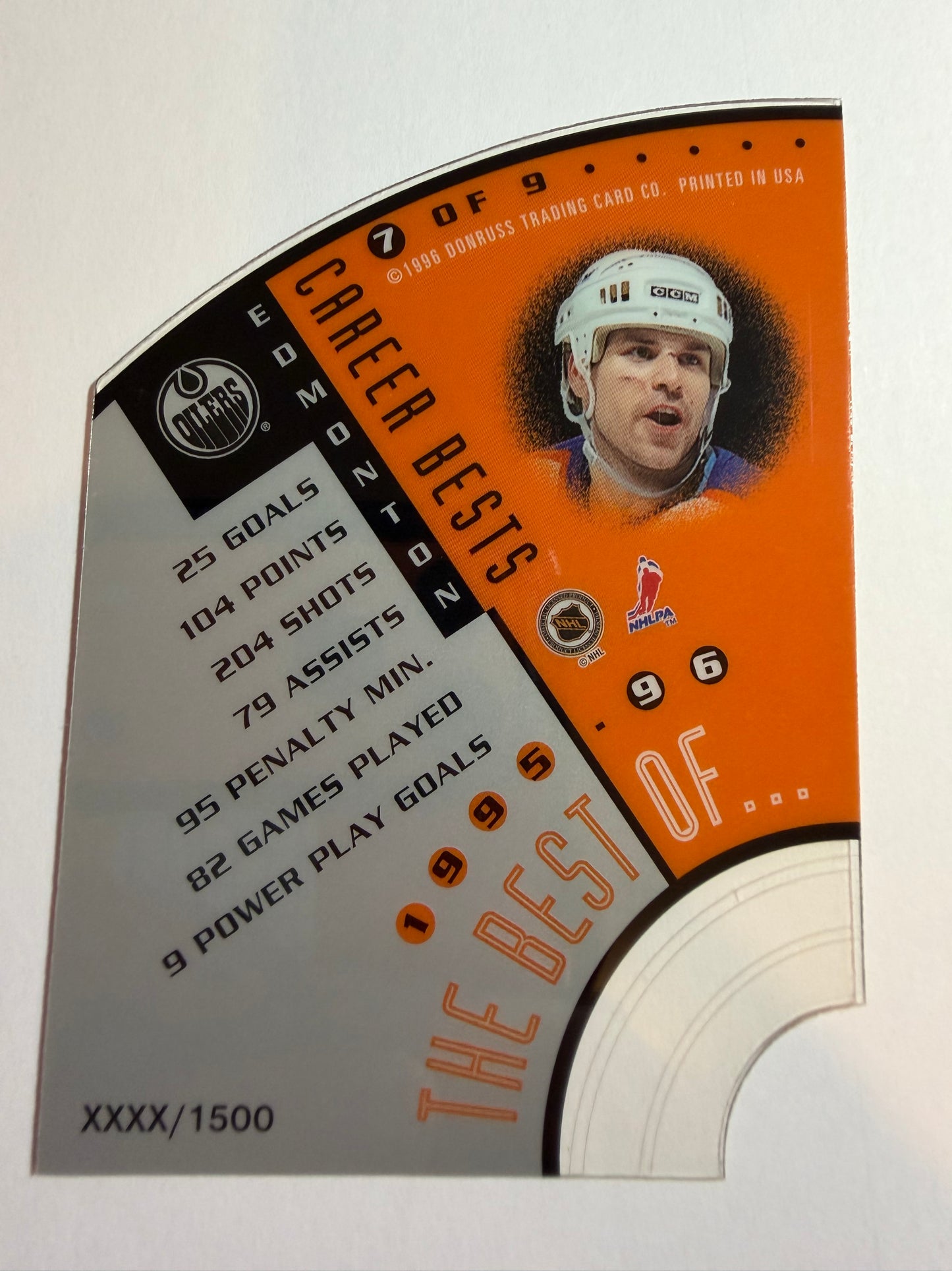 DOUG WEIGHT - 1996 Donruss Leaf The Best Of #7, xxxx/1500