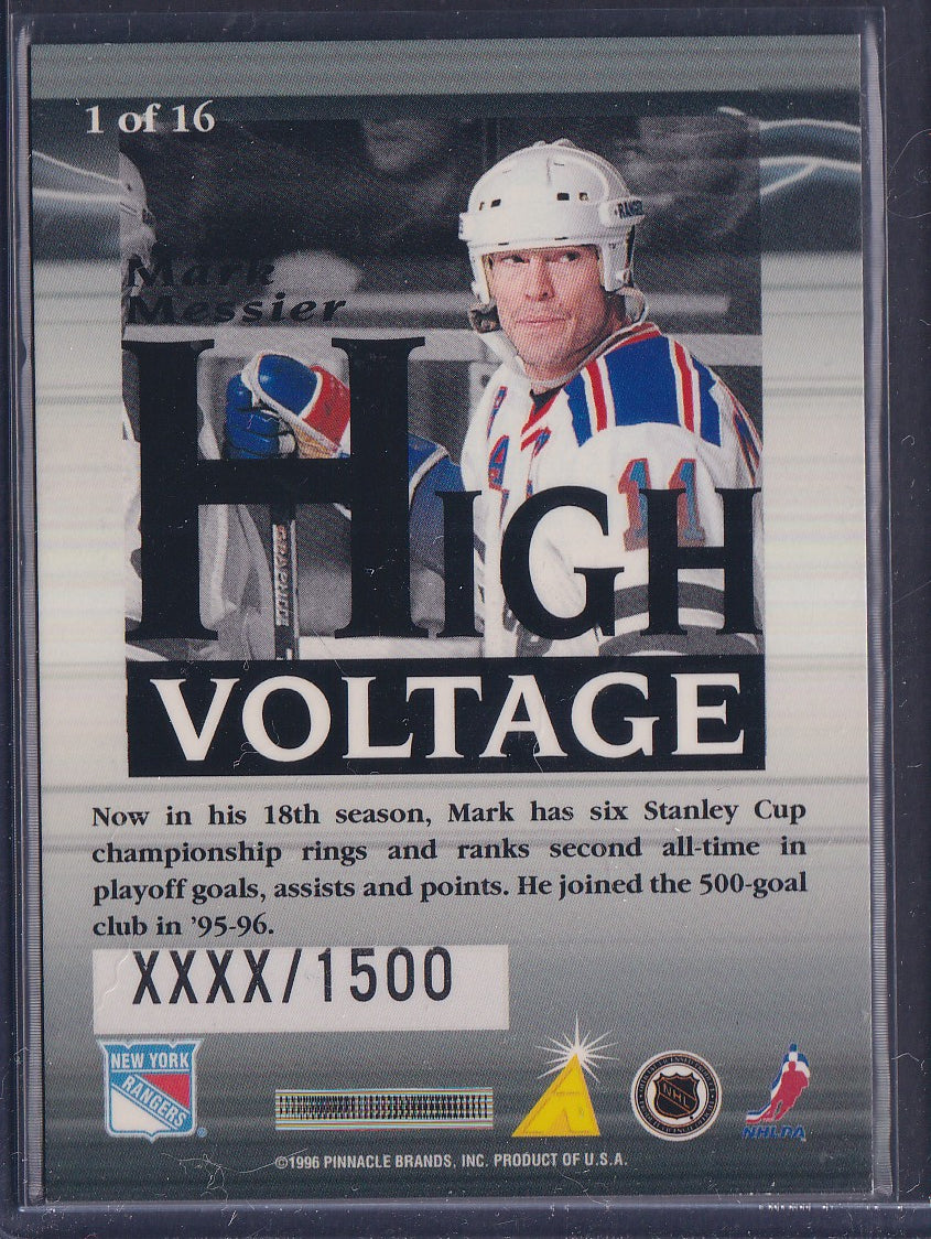 MARK MESSIER - 1996 Pinnacle Summit High Voltage #1, xxxx/1500
