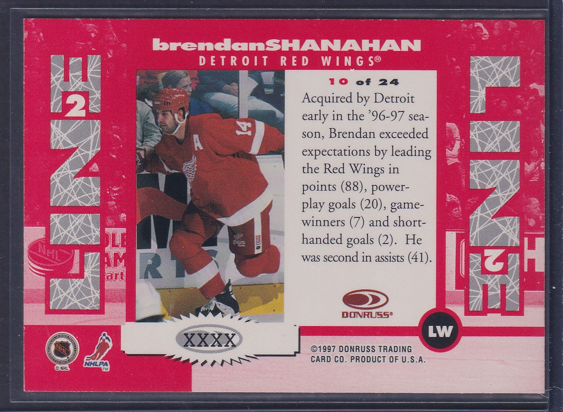 BRENDAN SHANAHAN - 1997 Donruss Line 2 Line #10, xxxx