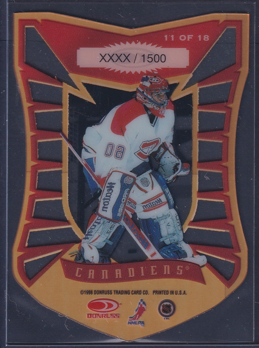 JOSE THEODORE - 1997 Donruss Preferred Color Guard Die Cut #11, xxxx/1500