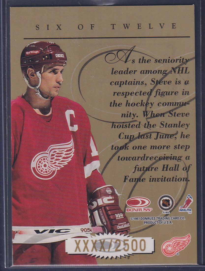 STEVE YZERMAN - 1997 Donruss Elite Series #6, xxxx/2500