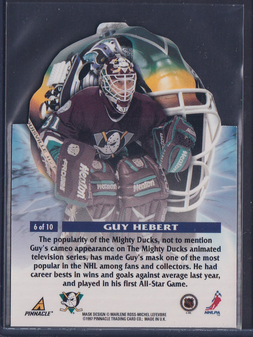 GUY HEBERT - 1997 Pinnacle Masks Die Cut #6
