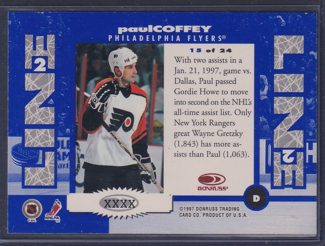 PAUL COFFEY - 1997 Donruss Line 2 Line #15, xxxx
