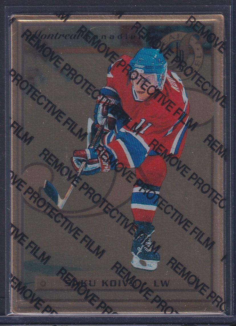 SAKU KOIVU - 1996 Donruss Leaf Preferred Steel GOLD #5