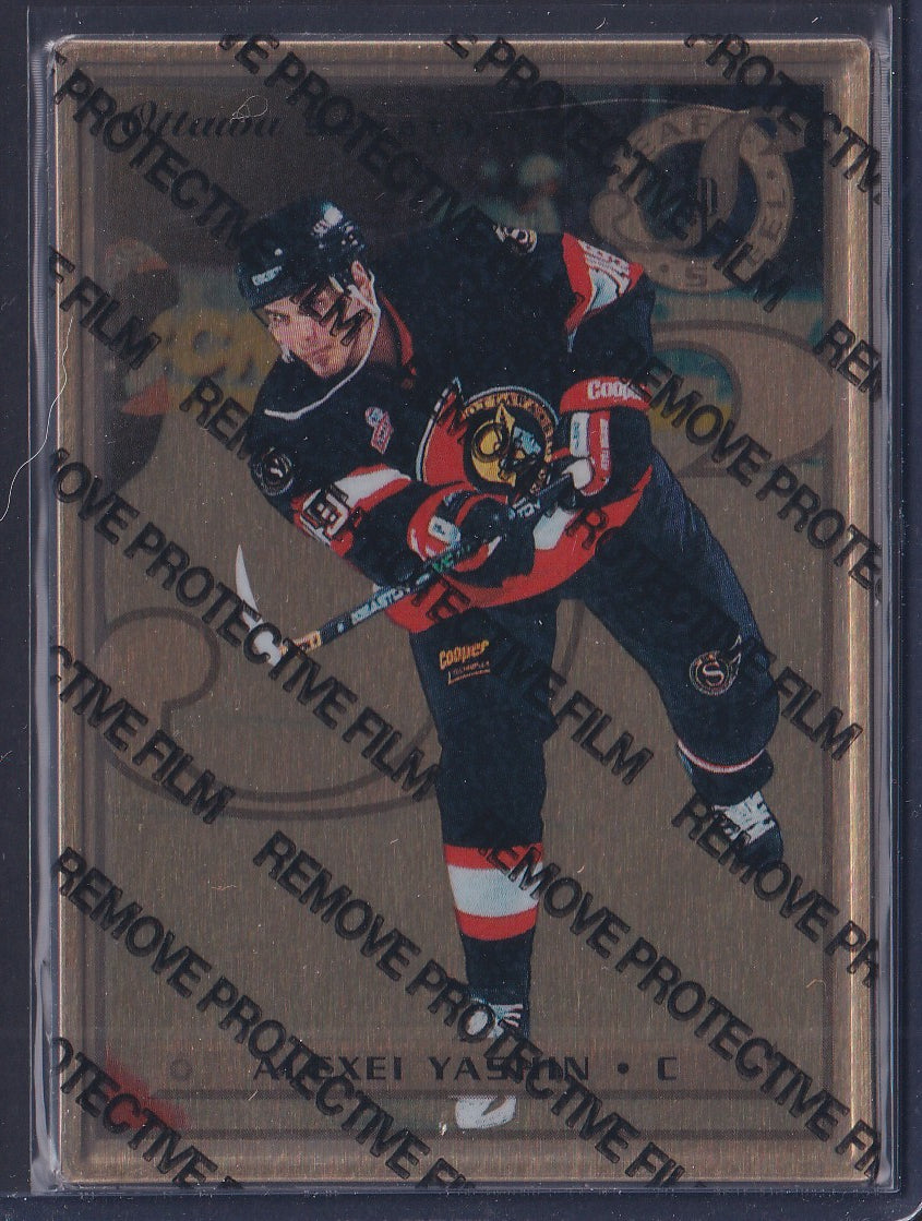 ALEXEI YASHIN - 1996 Donruss Leaf Preferred Steel GOLD #16