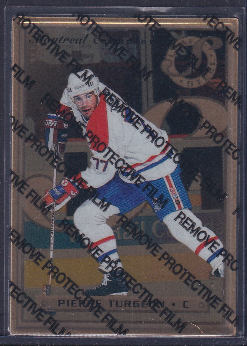 PIERRE TURGEON - 1996 Donruss Leaf Preferred Steel GOLD #26
