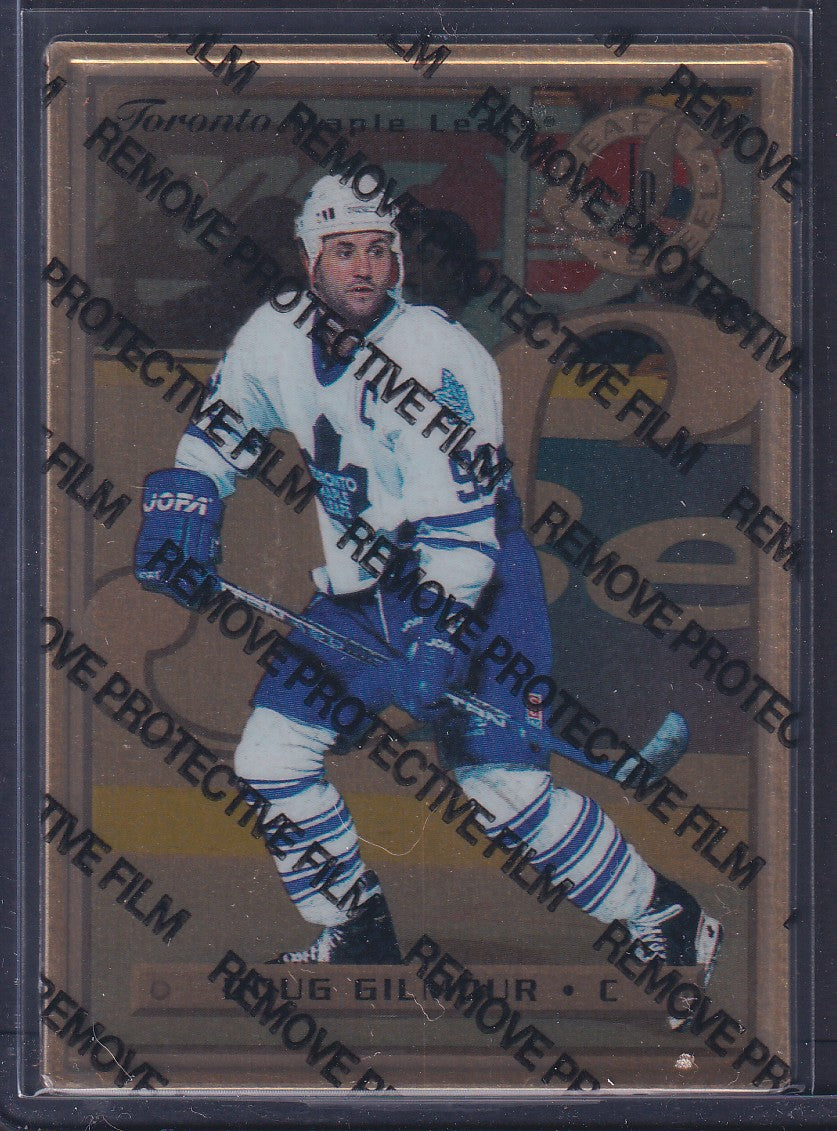 DOUG GILMOUR - 1996 Donruss Leaf Preferred Steel GOLD #10