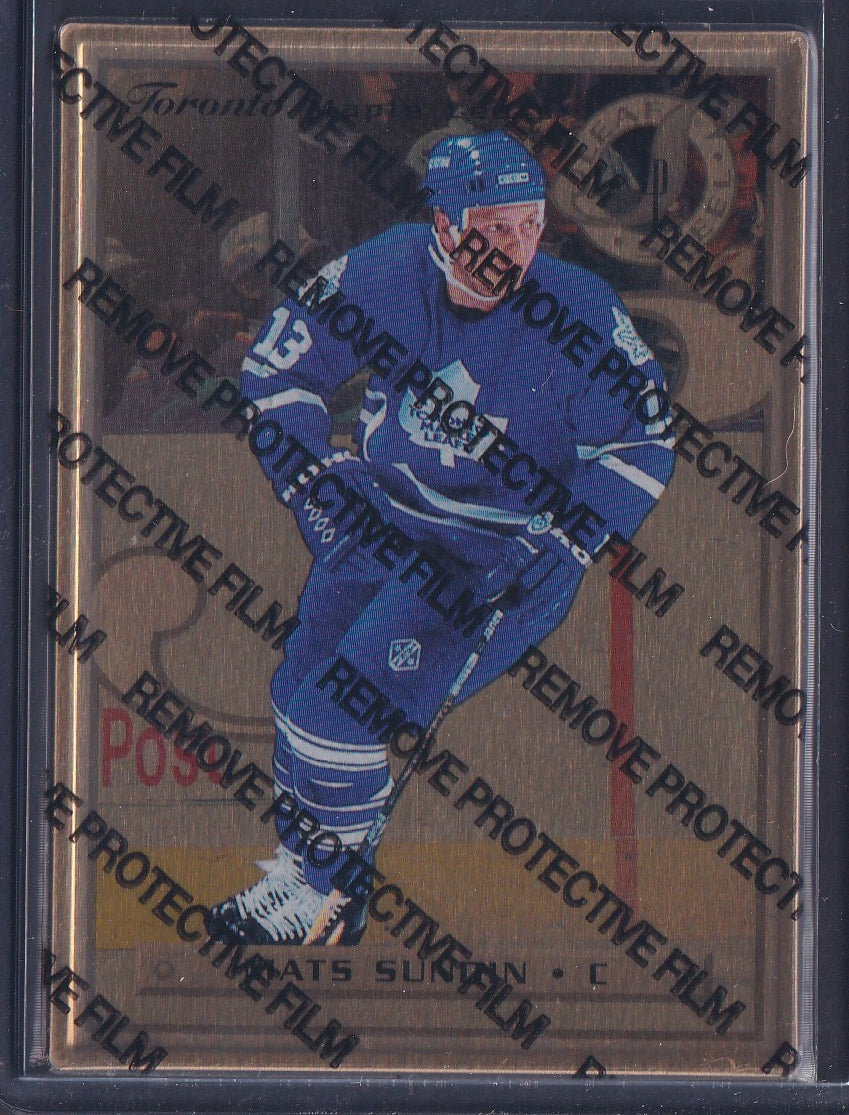 MATS SUNDIN - 1996 Donruss Leaf Preferred Steel GOLD #33