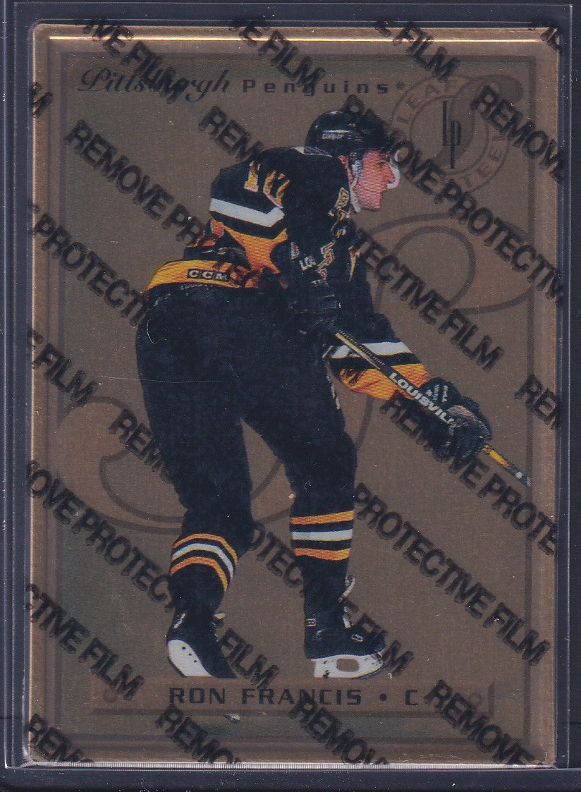RON FRANCIS - 1996 Donruss Leaf Preferred Steel GOLD, w/ Coating #6