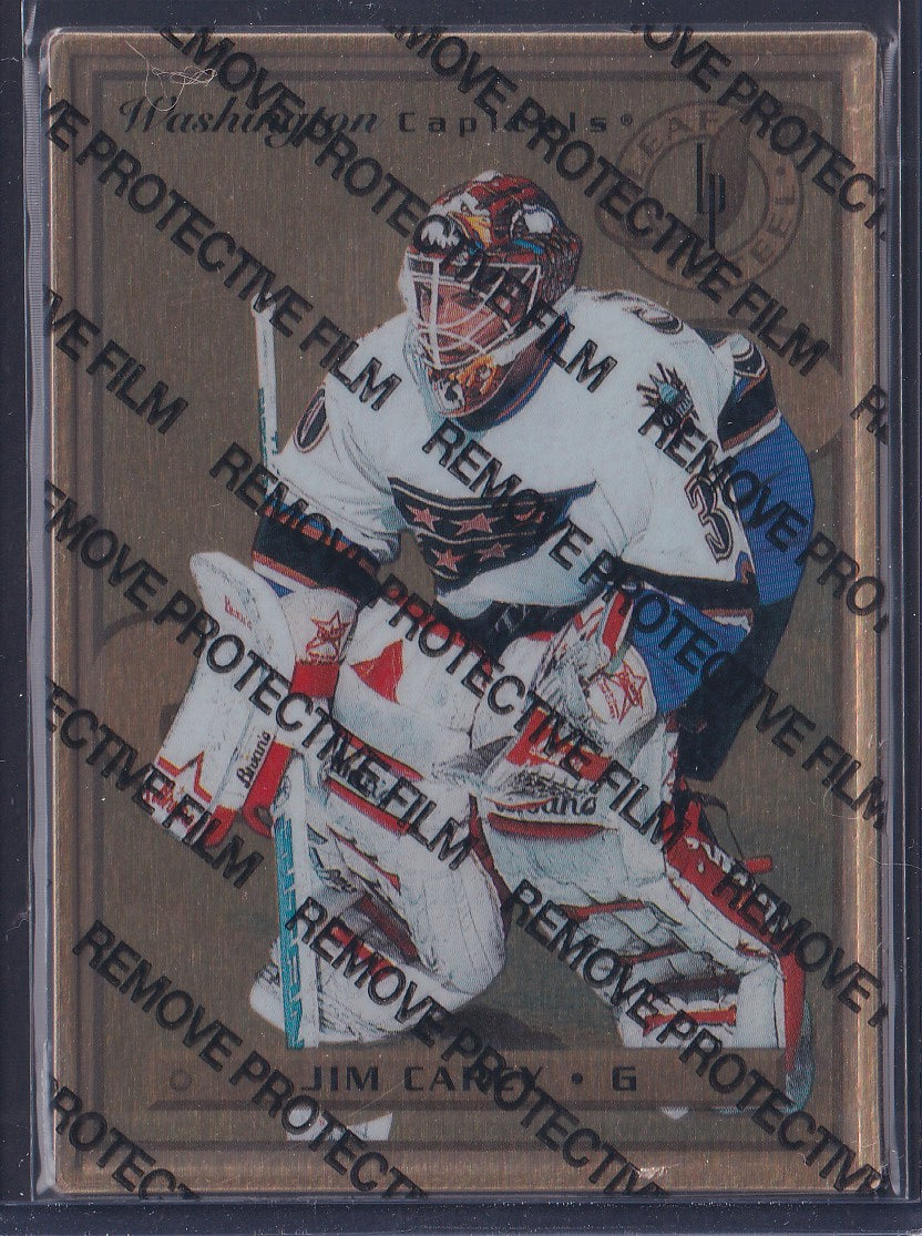 JIM CAREY - 1996 Donruss Leaf Preferred Steel GOLD, w/ Coating #21