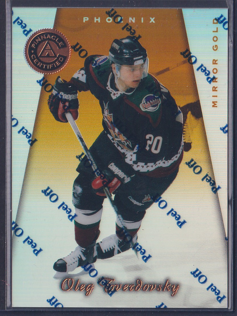 OLEG TVERDOVSKY - 1997 Pinnacle Certified w/ Coating, MIRROR GOLD #103