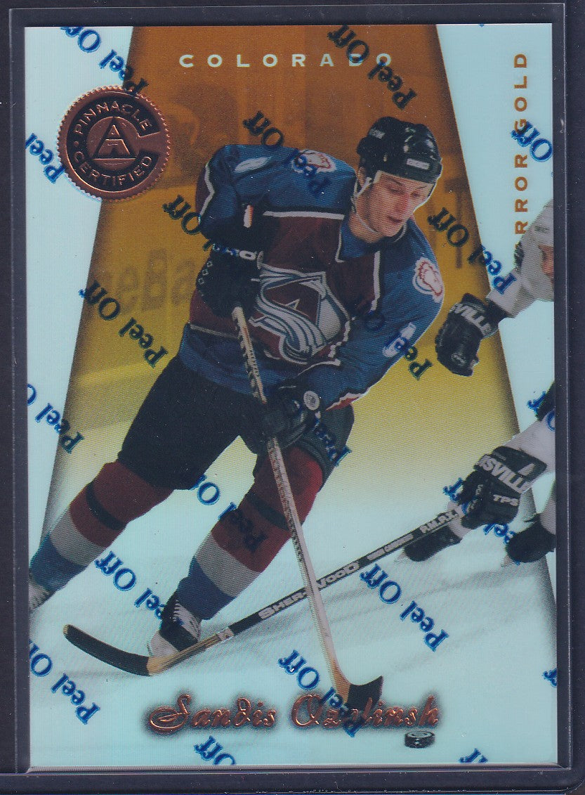 SANDIS OZOLINSH - 1997 Pinnacle Certified w/ Coating, MIRROR GOLD #89
