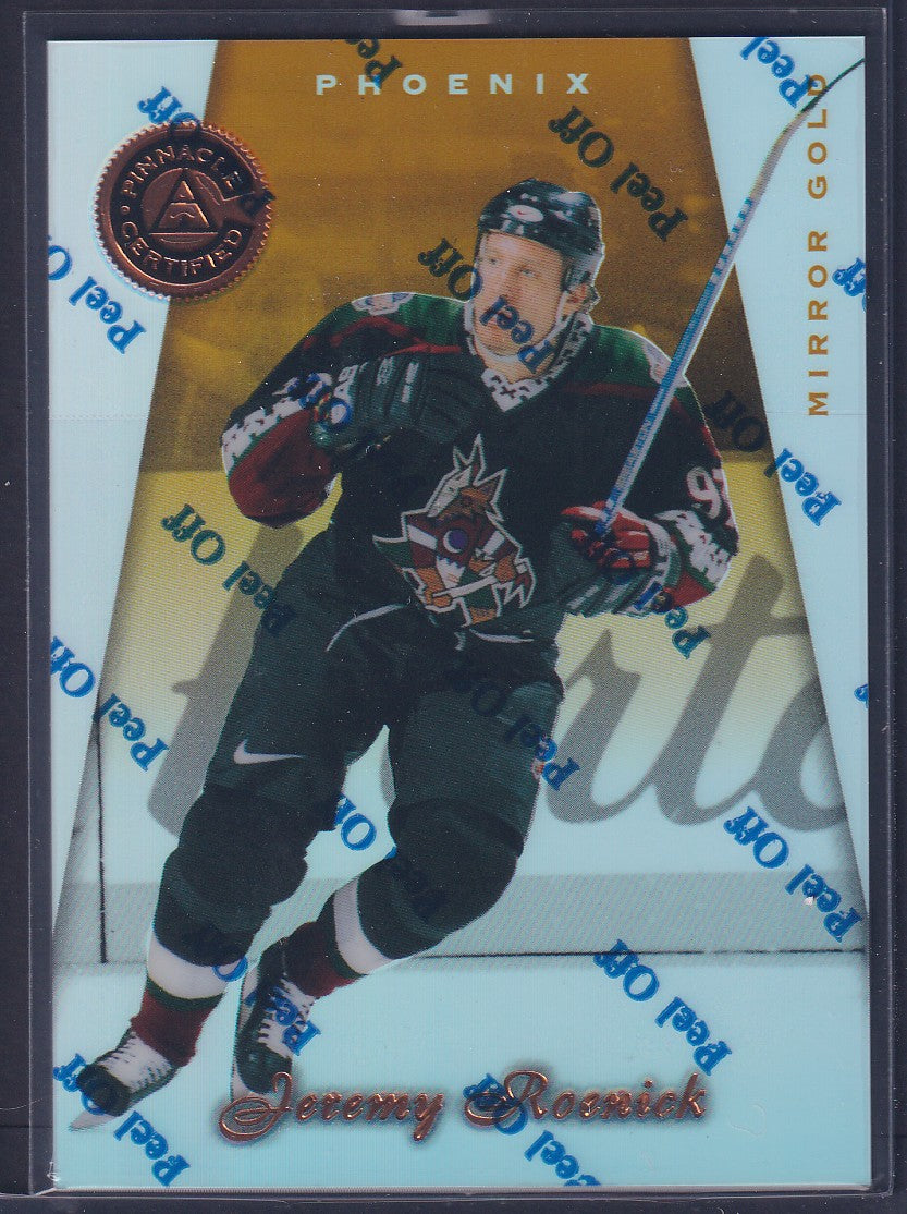 JEREMY ROENICK - 1997 Pinnacle Certified w/ Coating, MIRROR GOLD #65