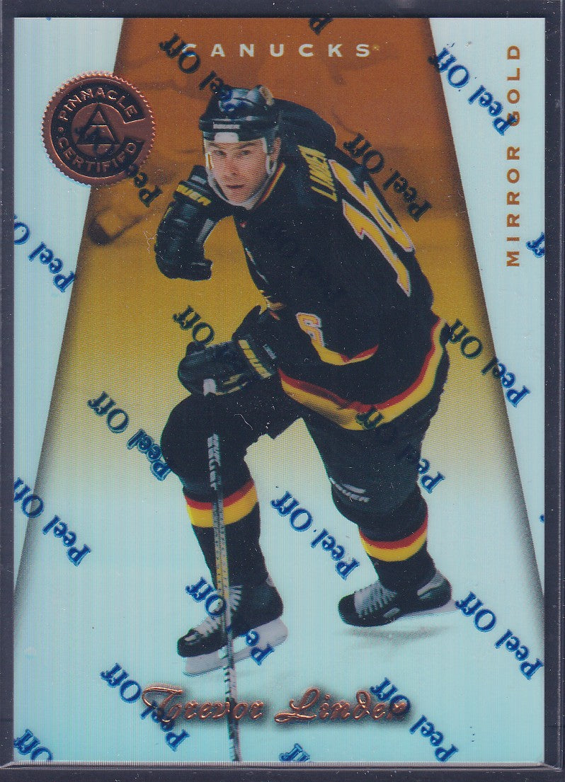 TREVOR LINDEN - 1997 Pinnacle Certified w/ Coating, MIRROR GOLD #104