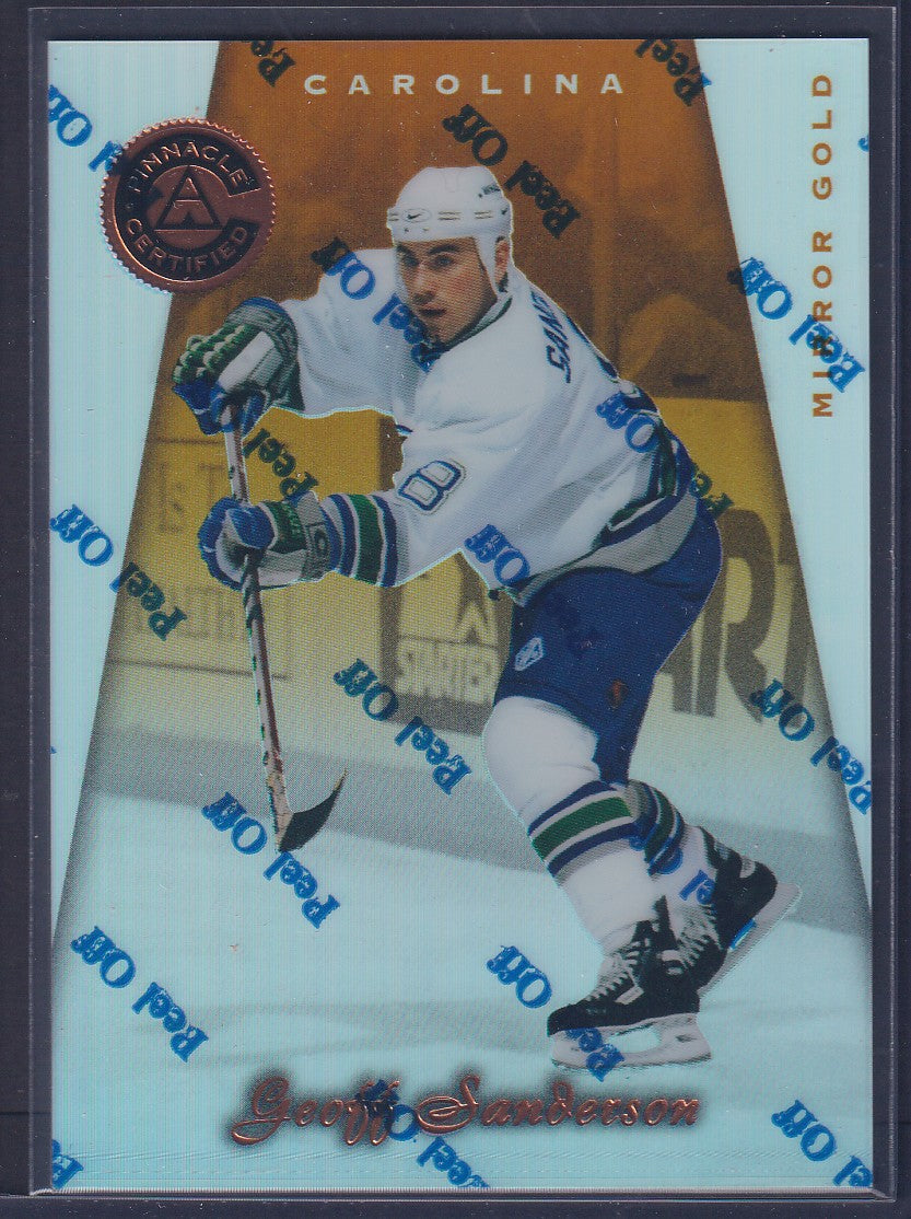 GEOFF SANDERSON - 1997 Pinnacle Certified w/ Coating, MIRROR GOLD #125