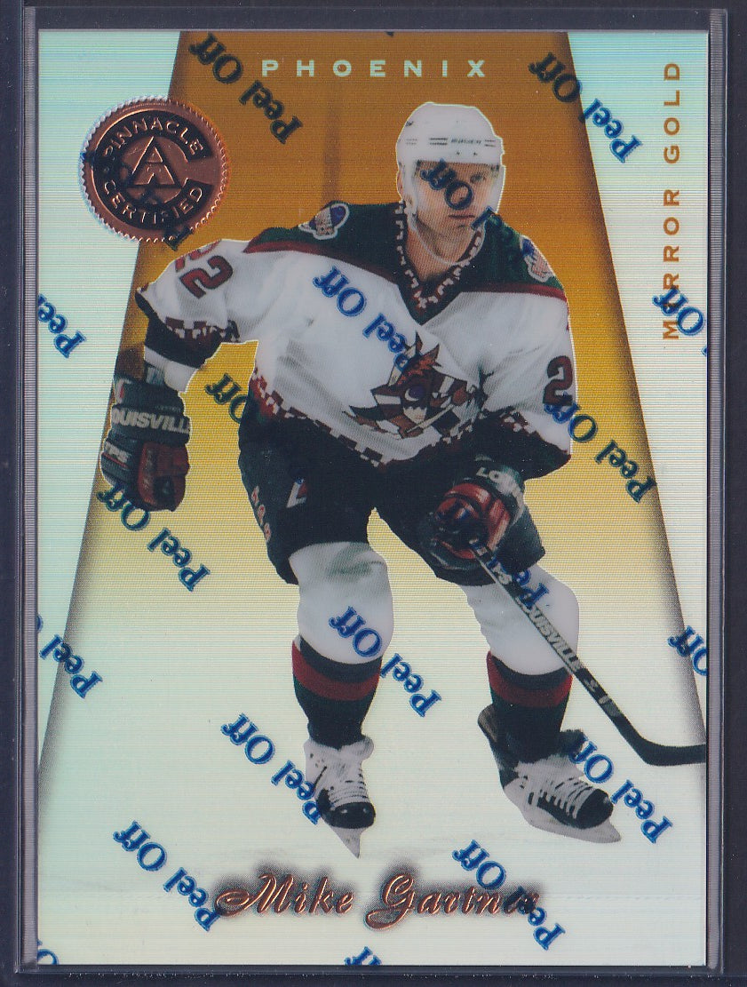 MIKE GARTNER - 1997 Pinnacle Certified w/ Coating, MIRROR GOLD #85