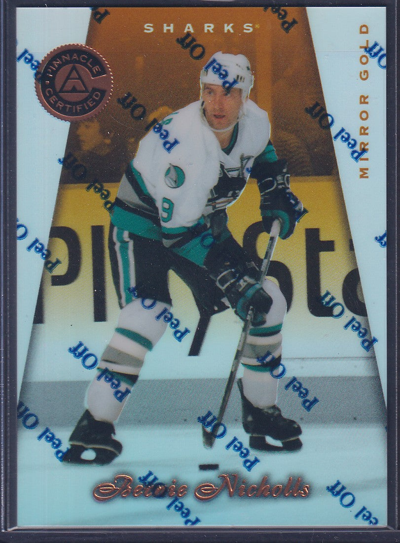 BERNIE NICHOLLS - 1997 Pinnacle Certified w/ Coating, MIRROR GOLD #109