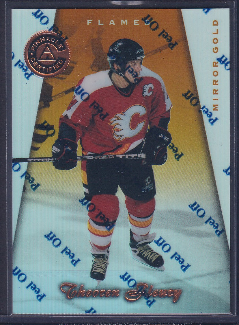 THEOREN FLEURY - 1997 Pinnacle Certified w/ Coating, MIRROR GOLD #42