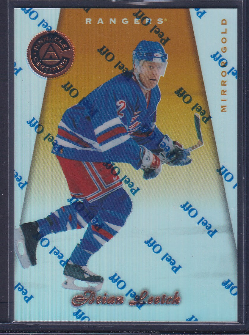 BRIAN LEETCH - 1997 Pinnacle Certified w/ Coating, MIRROR GOLD #36