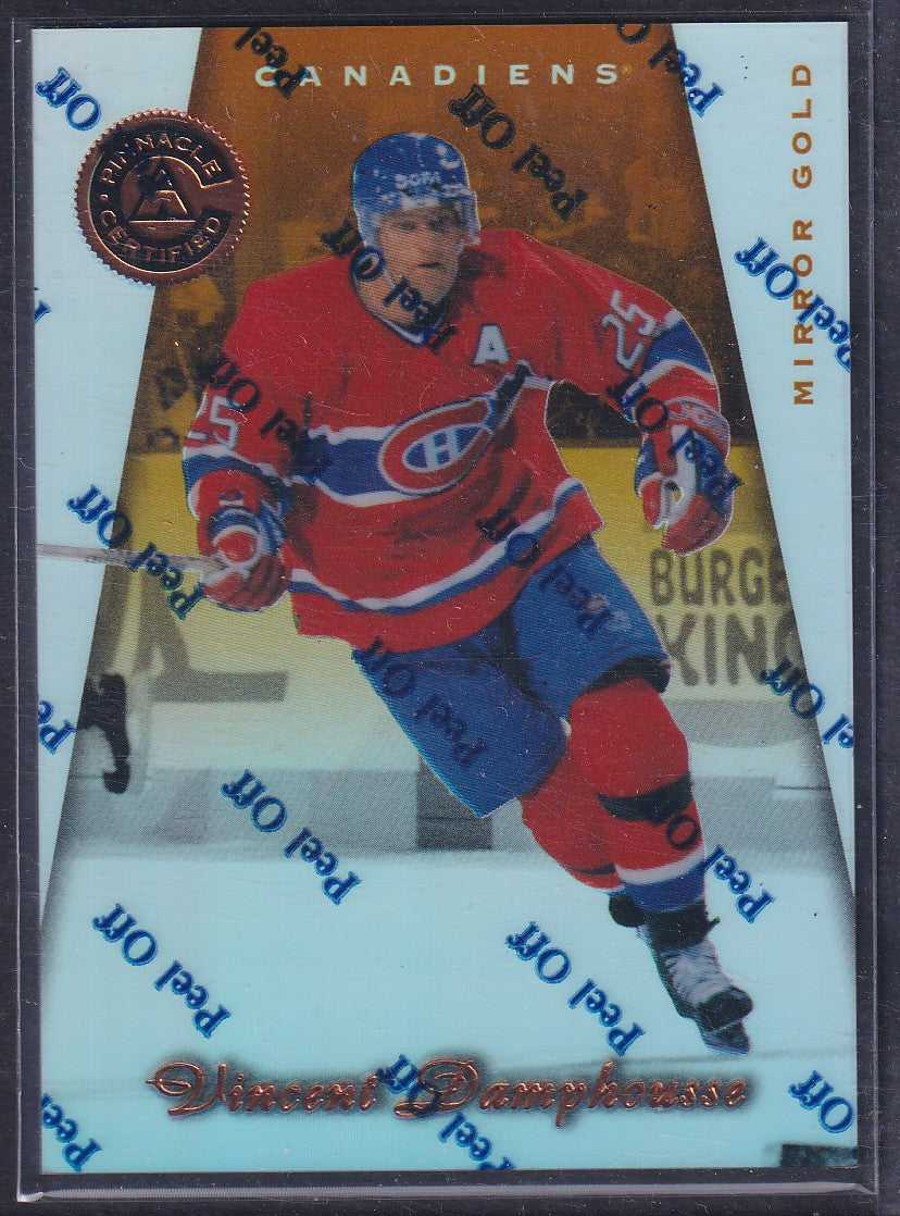 VINCENT DAMPHOUSSE - 1997 Pinnacle Certified w/ Coating, MIRROR GOLD #72