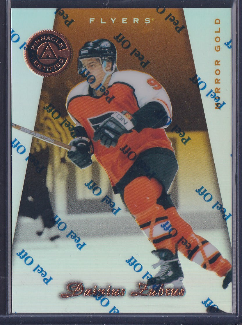 DAINIUS ZUBRUS - 1997 Pinnacle Certified w/ Coating, MIRROR GOLD #116