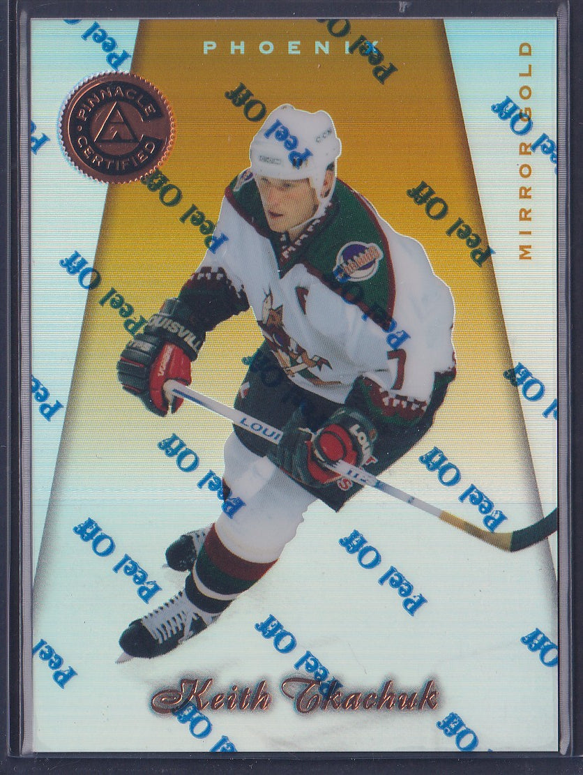 KEITH TKACHUK - 1997 Pinnacle Certified w/ Coating, MIRROR GOLD #37