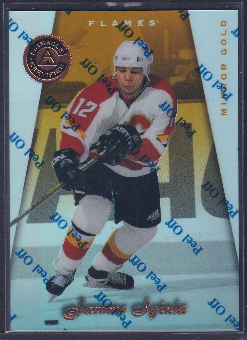 JAROME IGINLA - 1997 Pinnacle Certified w/ Coating, MIRROR GOLD #55