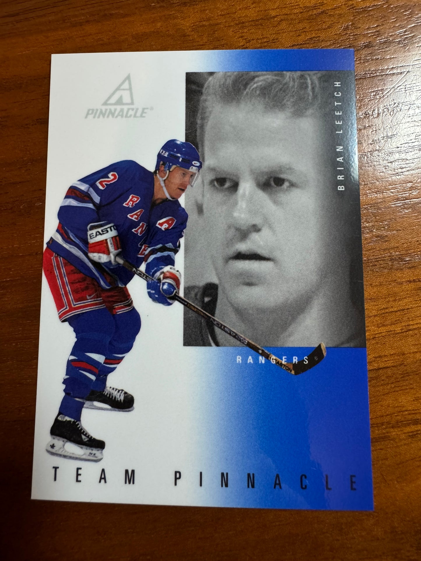 LEETCH / CHELIOS - 1997 Team Pinnacle Mirror REFRACTOR Parallel #3, SSP