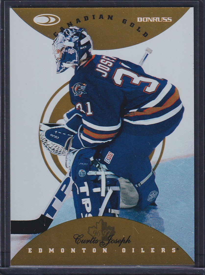 CURTIS JOSEPH - 1996 Donruss Canadian Ice GOLD PRESS PROOF #116, /150
