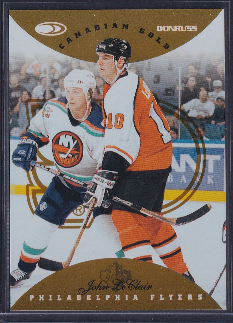 JOHN LECLAIR - 1996 Donruss Canadian Ice GOLD PRESS PROOF #100, /150