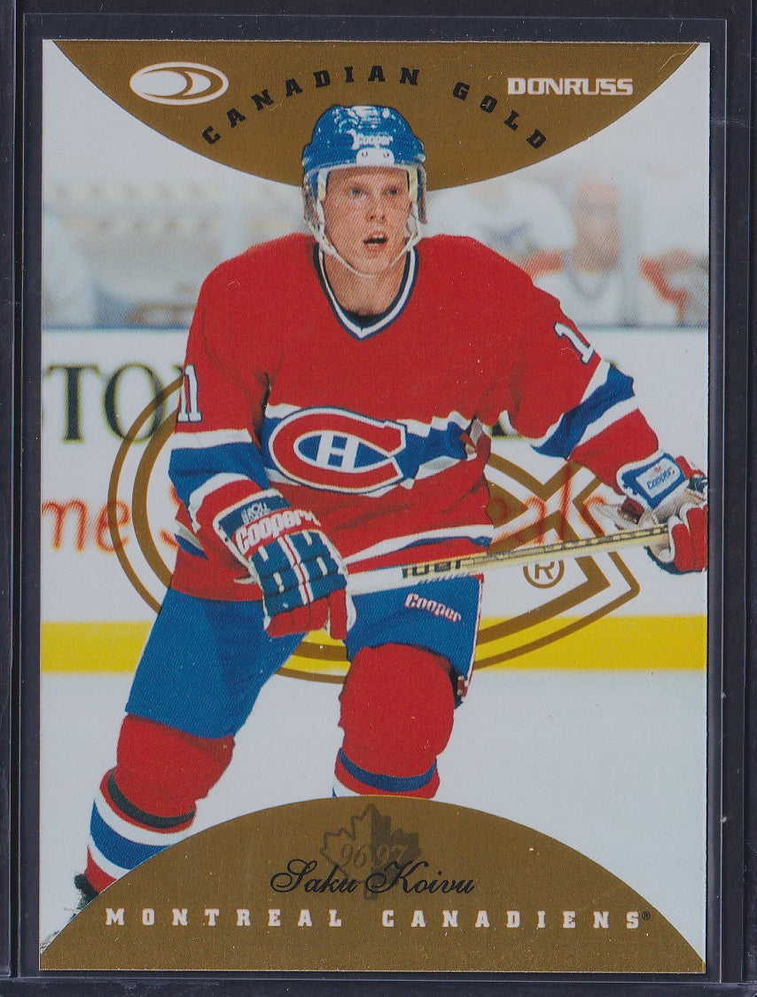 SAKU KOIVU - 1996 Donruss Canadian Ice GOLD PRESS PROOF #40, /150