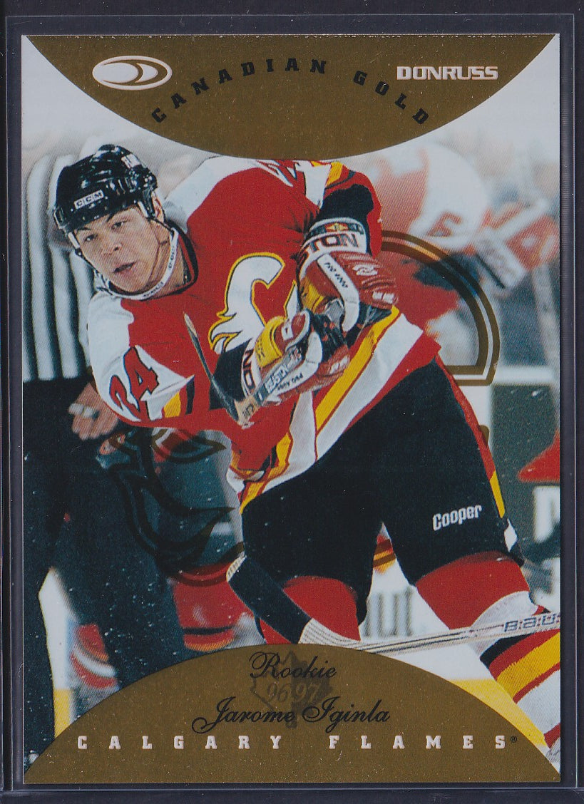 JEROME IGINLA - 1996 Donruss Canadian Ice GOLD PRESS PROOF #124, /150