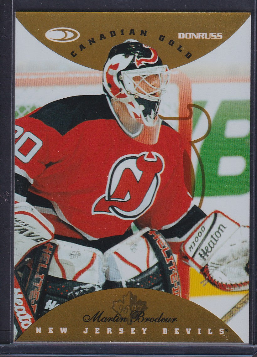 MARTIN BRODEUR - 1996 Donruss Canadian Ice GOLD PRESS PROOF #46, /150