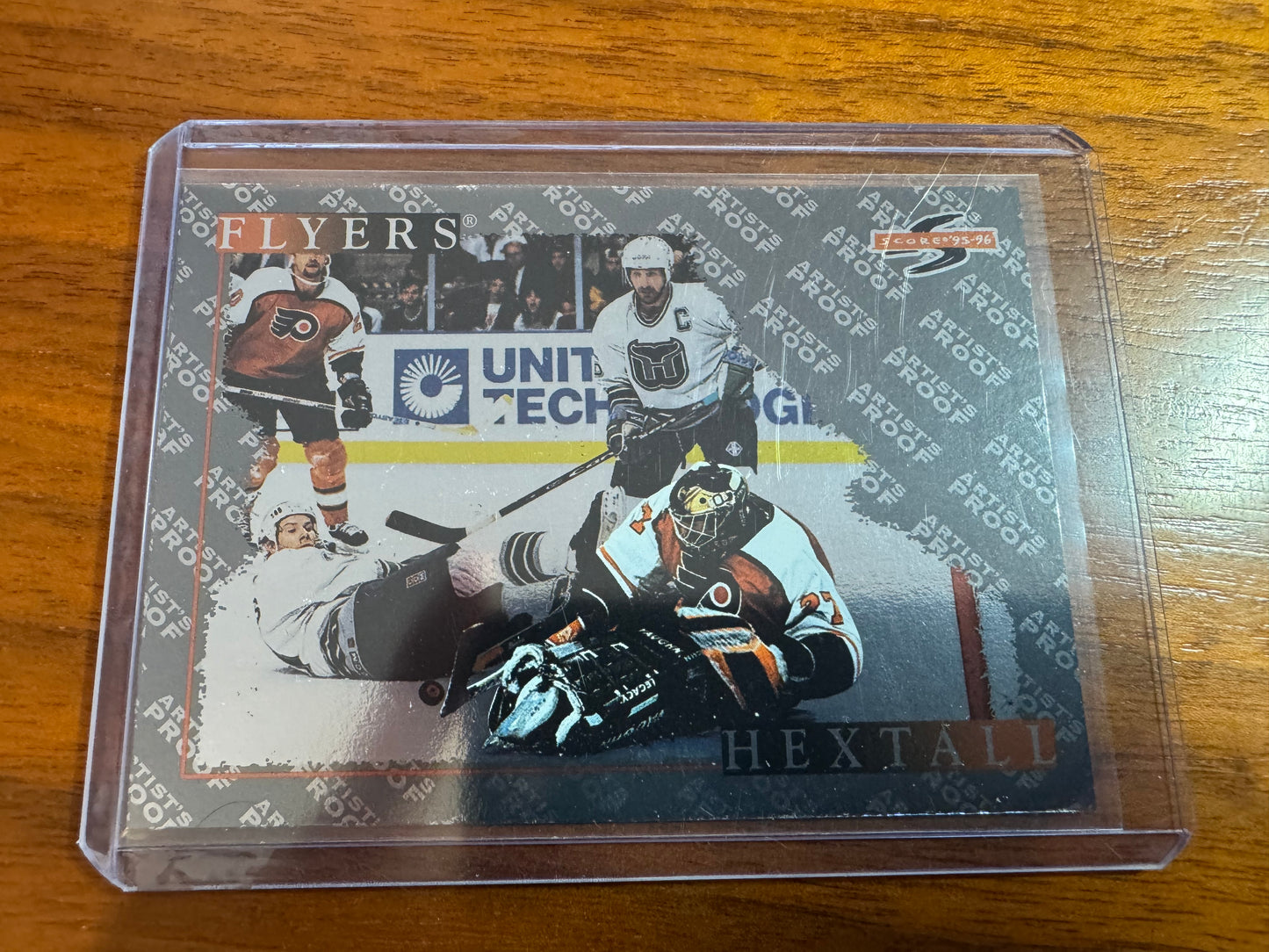 RON HEXTALL - 1995 Pinnacle Score Black Ice Artist's Proof #195