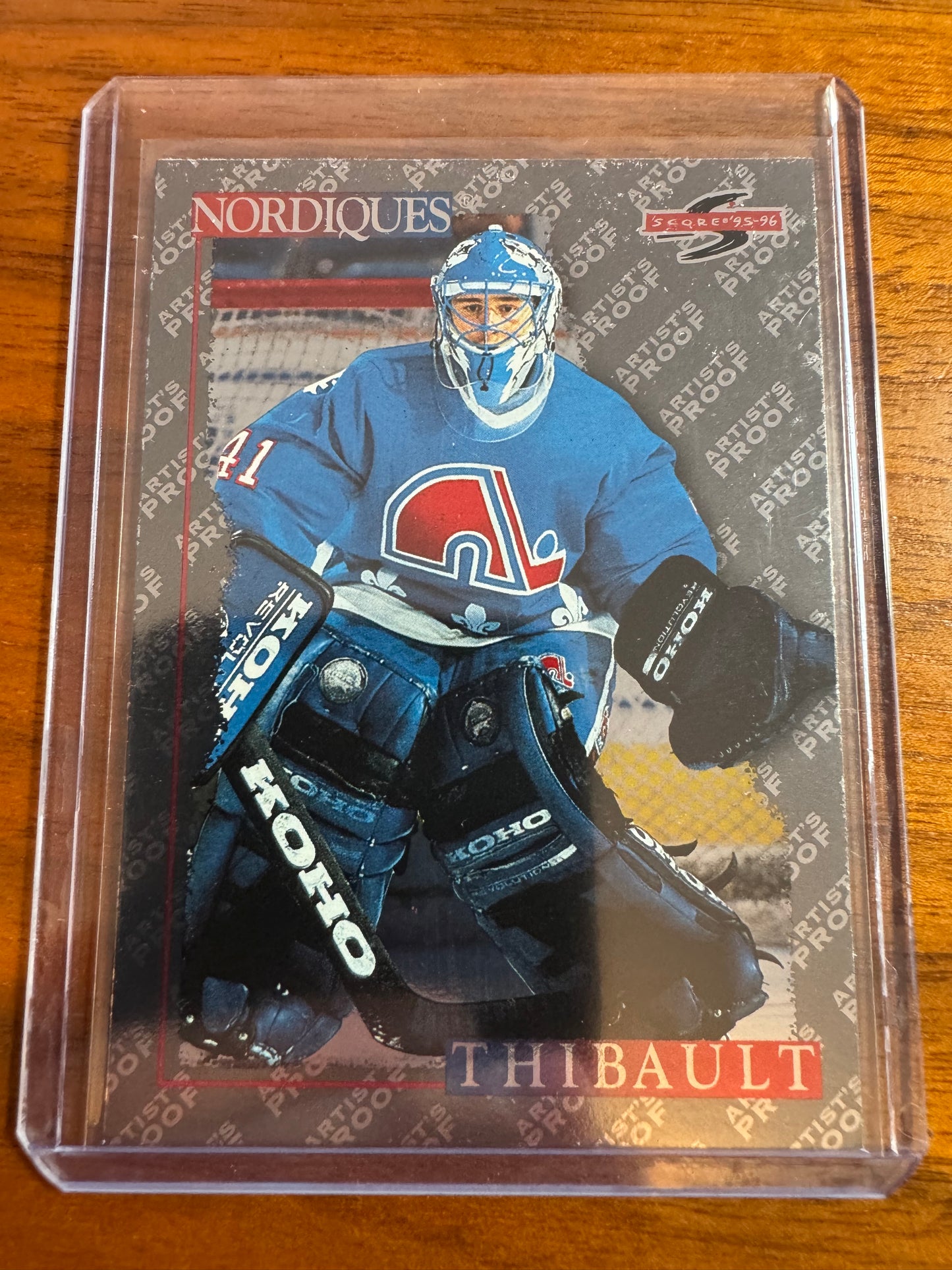 JOCELYN THIBAULT - 1995 Pinnacle Score Black Ice Artist's Proof #131
