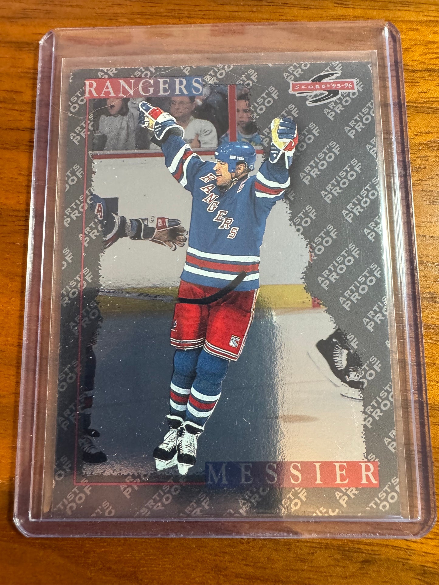 MARK MESSIER - 1995 Pinnacle Score Black Ice Artist's Proof #50