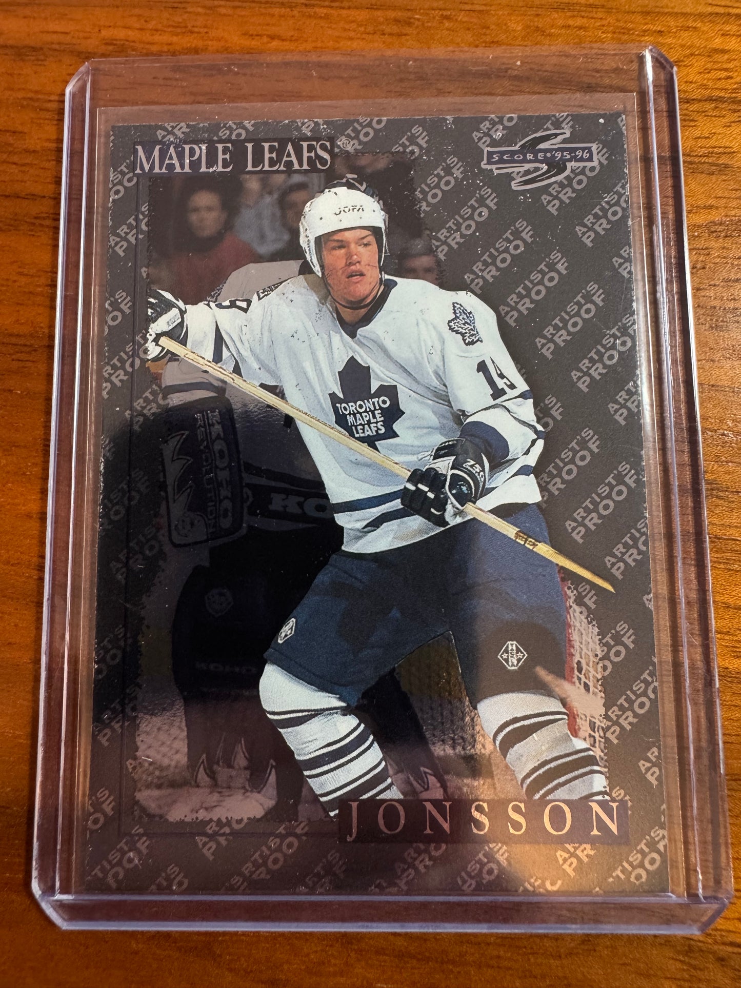 KENNY JONSSON - 1995 Pinnacle Score Black Ice Artist's Proof #30