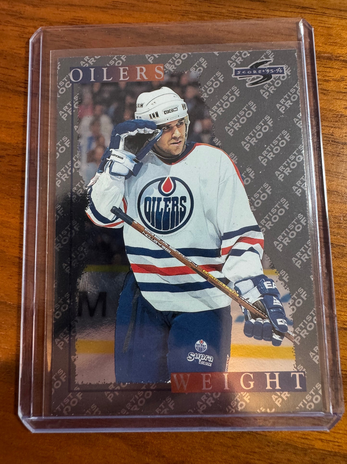 DOUG WEIGHT - 1995 Pinnacle Score Black Ice Artist's Proof #263