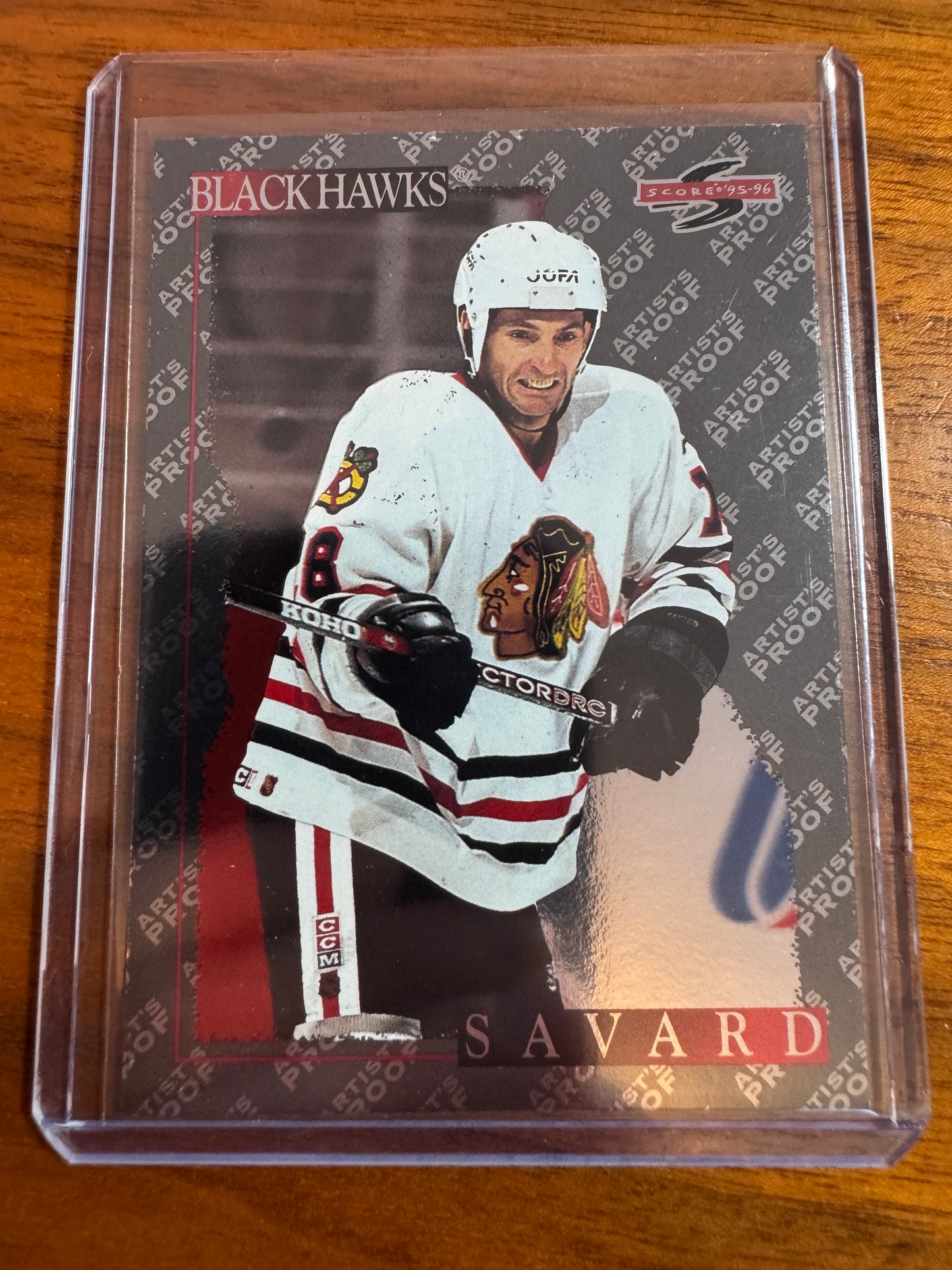 DENIS SAVARD - 1995 Pinnacle Score Black Ice Artist's Proof #281