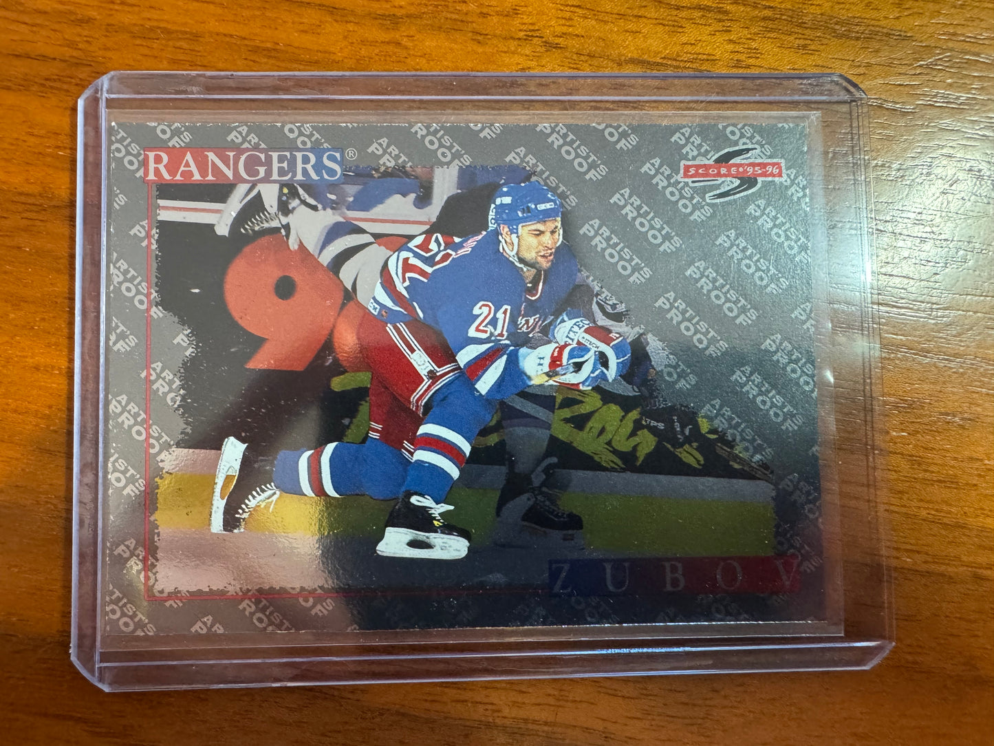 SERGEI ZUBOV - 1995 Pinnacle Score Black Ice Artist's Proof #188