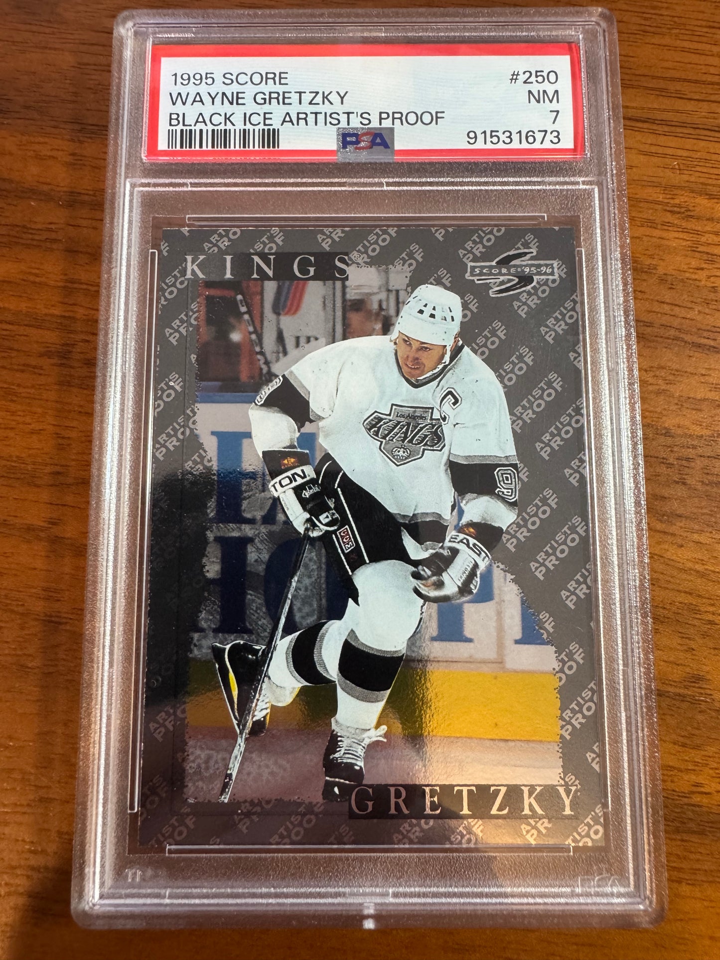 WAYNE GRETZKY - 1995 Pinnacle Score Black Ice Artist's Proof #250