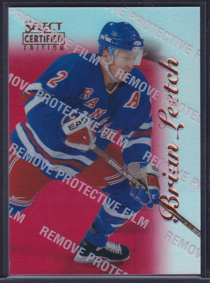 BRIAN LEETCH - 1996 Pinnacle Select Certified MIRROR RED #76